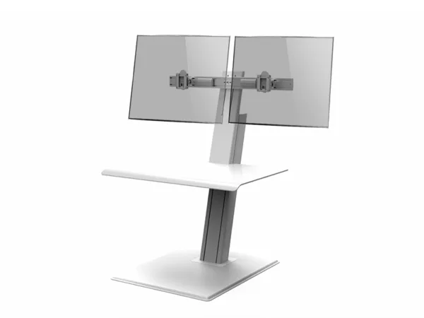 Humanscale QuickStand Eco Dual Steh-Sitz Arbeitsplatz, wei?