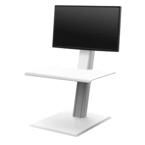 Humanscale QuickStand Eco Single Steh-Sitz Arbeitsplatz, wei?