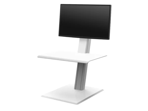Humanscale QuickStand Eco Single Steh-Sitz Arbeitsplatz, wei?