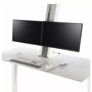 Humanscale QuickStand QSWC30 Steh Sitz Arbeitsplatz zwei Monitore