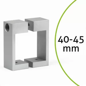 MonLines MBRE45S Befestigungsrechteck f?r Rohre 40-45mm silber