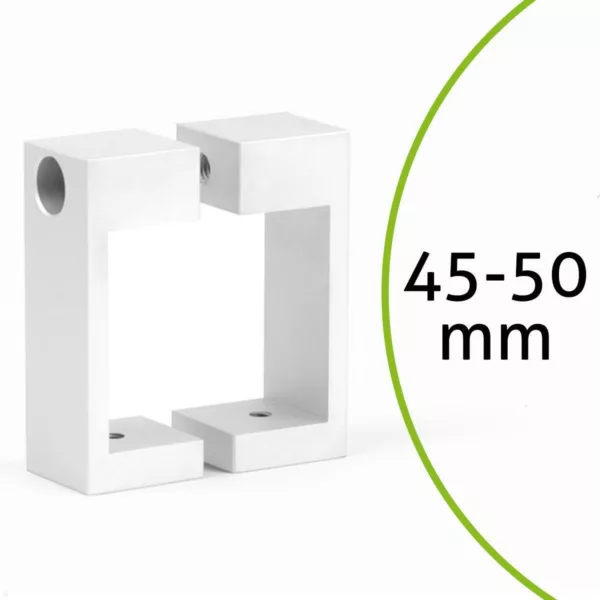 MonLines MBRE50W Befestigungsrechteck f?r Rohre 45-50mm wei?