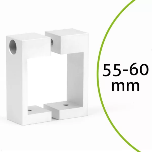 MonLines MBRE60W Befestigungsrechteck f?r Rohre 55-60 mm wei?