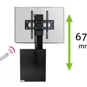 MonLines MLE675B TV Lift  Wandhalterung elektrisch mit Einhausung, 675mm, schwar...