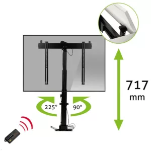 MonLines MLS017BSV TV Lift bis 50 Zoll, drehbar 225L / 90R, automatische Klappe