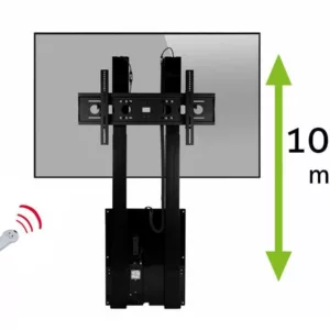 MonLines MLW1000B2 TV Lift Wandhalter elektrisch, 1000mm, bis 90 Zoll, schwarz