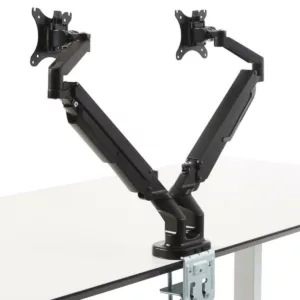 MonLines MTH008B Monitorhalterung 2 Monitore h?henverstellbar, schwarz