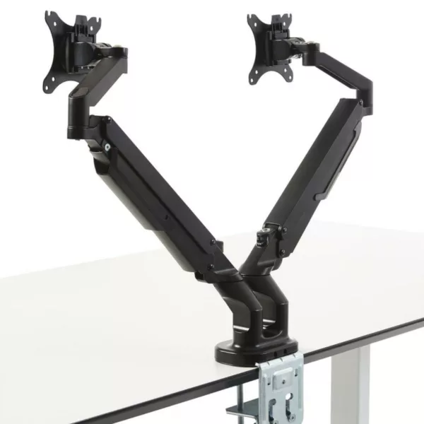 MonLines MTH008B Monitorhalterung 2 Monitore h?henverstellbar, schwarz