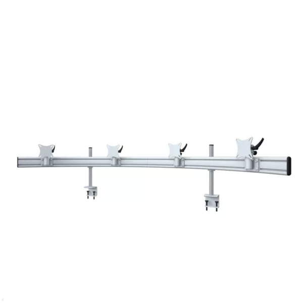 MonLines MTH217G Para 4-fach Monitorhalter Tischklemme bis 24 Zoll, grau