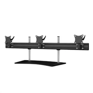 MonLines MTH241B Flat 3-fach Monitorhalterung Standfu? bis 32 Zoll, schwarz