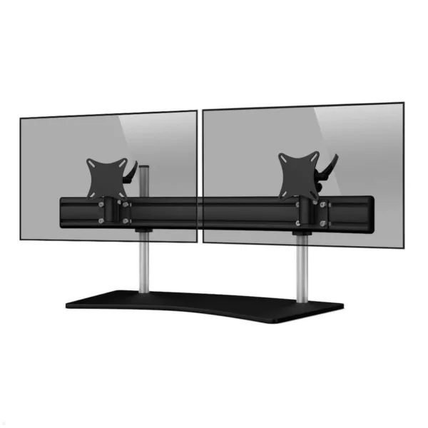 MonLines MTH243B Para 2-fach Monitorhalterung Standfu? 25-32 Zoll, schwarz