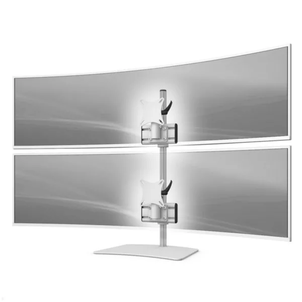 MonLines MTH250G Monitorhalter Standfu? f?r 2 Curved Monitore ?bereinander bis 5...