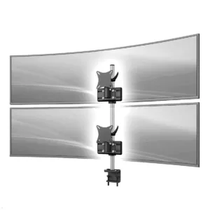 MonLines MTH251B Monitorhalter f?r 2 Curved Monitore ?bereinander bis 57 Zoll mi...