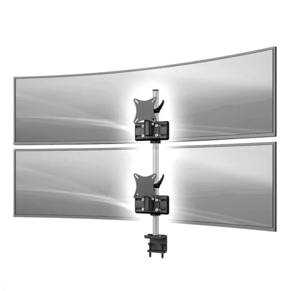 MonLines MTH251B Monitorhalter f?r 2 Curved Monitore ?bereinander bis 57 Zoll mi...