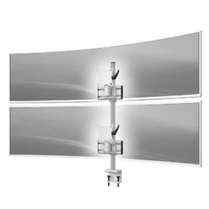 MonLines MTH251G Monitorhalter f?r 2 Curved Monitore ?bereinander bis 57 Zoll mi...