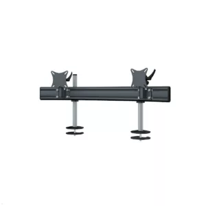 MonLines MTH293B Para 2er Monitor Tischhalter Einbau bis 32 Zoll, schwarz