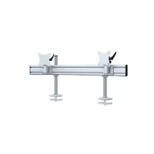 MonLines MTH293G Para 2er Monitor Tischhalter Einbau bis 32 Zoll, grau