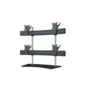 MonLines MTH298B Para 2+2 Monitor Tischhalter Standfu? bis 32 Zoll, schwarz