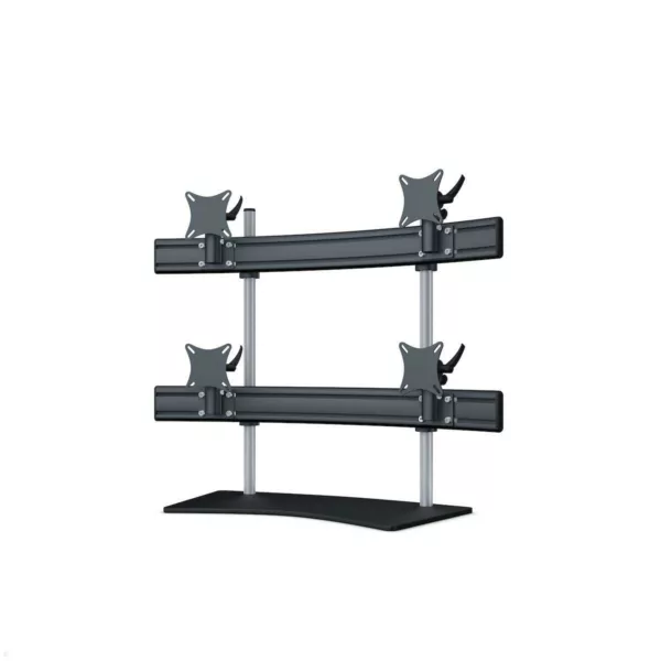 MonLines MTH298B Para 2+2 Monitor Tischhalter Standfu? bis 32 Zoll, schwarz