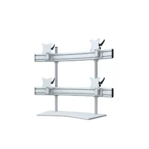MonLines MTH298G Para 2+2 Monitor Tischhalter Standfu? bis 32 Zoll, grau