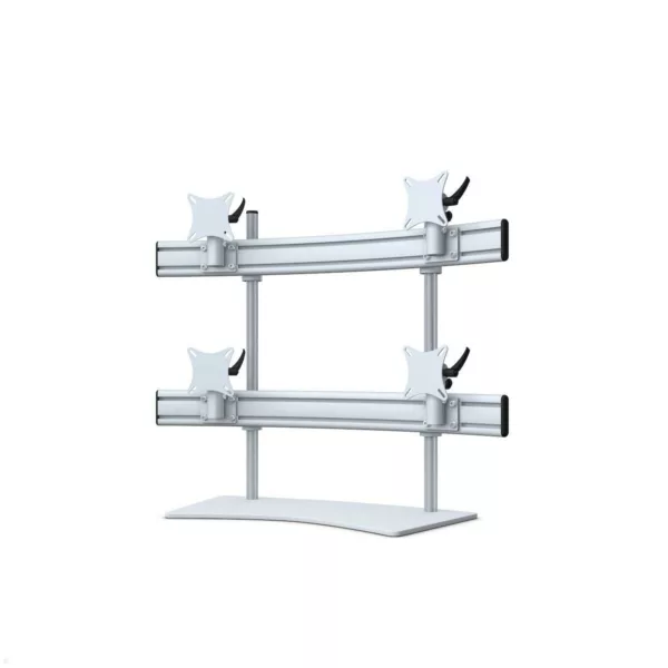 MonLines MTH298G Para 2+2 Monitor Tischhalter Standfu? bis 32 Zoll, grau