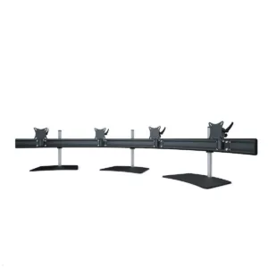 MonLines MTH302B Para 4er Monitor Tischhalter Standfu? bis 32 Zoll, schwarz