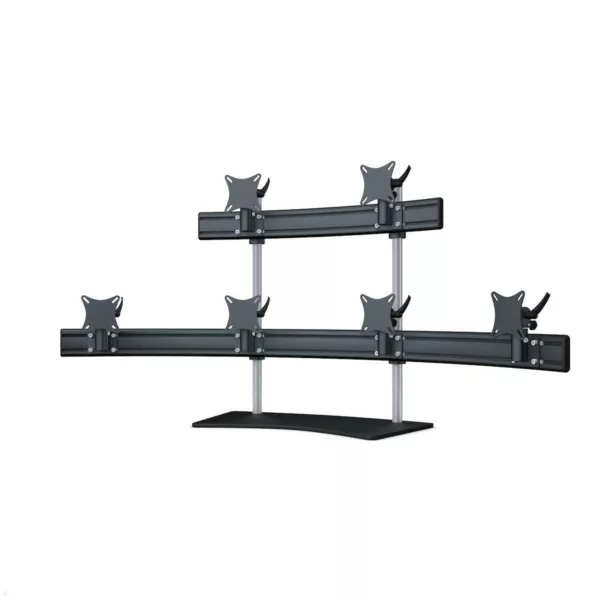 MonLines MTH305B Para 4+2 Monitor Tischhalter Standfu? bis 19 Zoll, schwarz