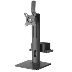 MonLines MTS400B Tisch Monitorst?nder bis 32 Zoll mit Mini PC Halter, schwarz