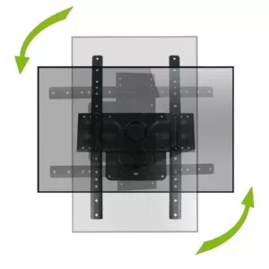 MonLines MWH011B drehbare TV Wandhalterung mit Pivot 37-80 Zoll, schwarz