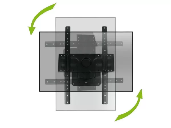MonLines MWH011B drehbare TV Wandhalterung mit Pivot 37-80 Zoll, schwarz