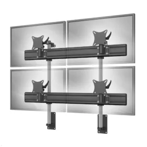 Monlines MWH206B 2+2 Monitor Wandhalterung f?r 4 Monitore, schwarz