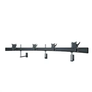 MonLines MWH226B Para 4-fach Monitor Wandhalter bis 32 Zoll, schwarz