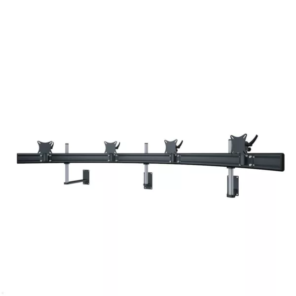 MonLines MWH226B Para 4-fach Monitor Wandhalter bis 32 Zoll, schwarz