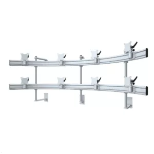 MonLines MWH228G Para 4+4 Monitor Wandhalter bis 32 Zoll, grau