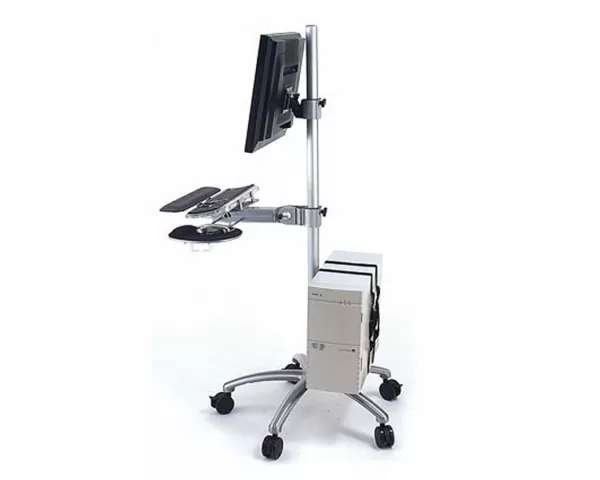 MonLines MBS010 Monitor Rollst?nder mit PC Halterung, H?he 1800mm