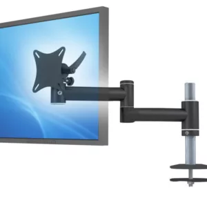 MonLines TFT-Vario Monitor Tischhalterung Einbau ohne Kabelauslass schwarz