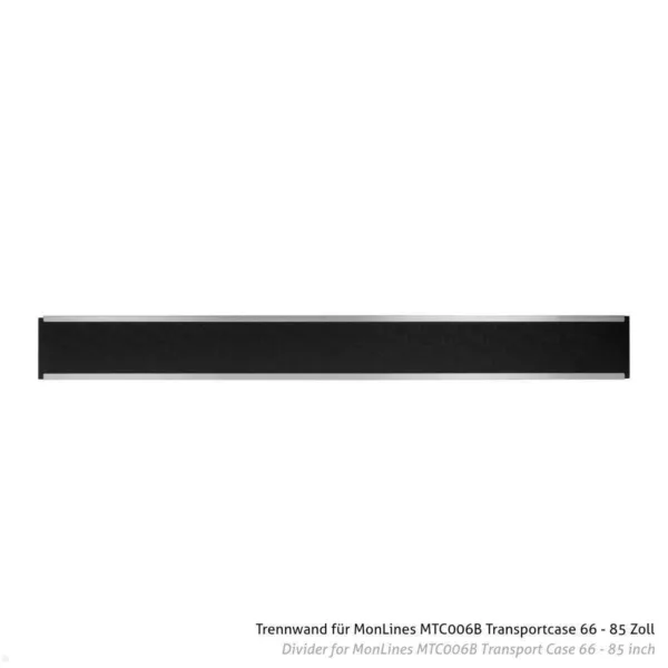 MonLines Zubeh?r MTC106 Trennwand f?r 2. Monitor Flightcase MTC006B 66 - 85 Zoll
