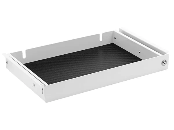 MonLines NTH002W Notebook Schublade unter dem Tisch mit Schloss, wei?