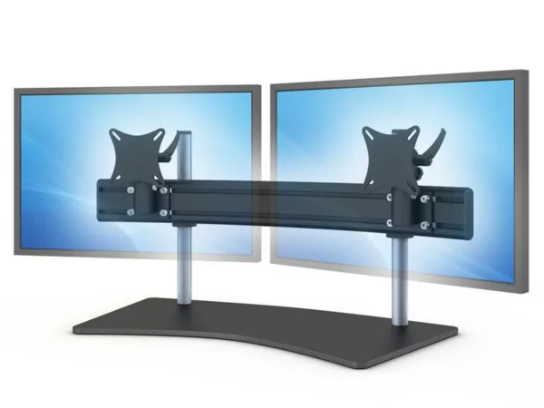 MonLines Para-System 2-fach Monitorst?nder f?r den Tisch WS, schwarz