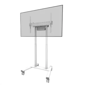 Neomounts FL55-875WH1 mobiler elektrischer Monitorst?nder 37 bis 100 Zoll, wei?