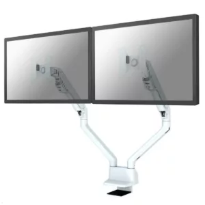 Neomounts FPMA-D750DWHITE2 Monitorhalterung f?r 2 Monitore bis 32 Zoll, Tischkle...