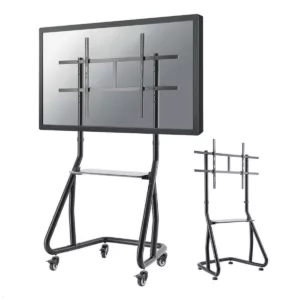 Neomounts NS-M3800BLACK Monitorst?nder mit Rollen & Ablage bis 100 Zoll