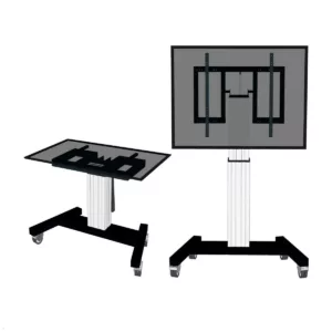 Neomounts PLASMA-M2500TSILVER Touch-Tisch/St?nder bis 100 Zoll, elektrisch