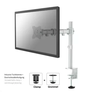 Neomounts Select NM-D135 Monitor Tischhalterung schwenkbar 10-30Zoll, silber