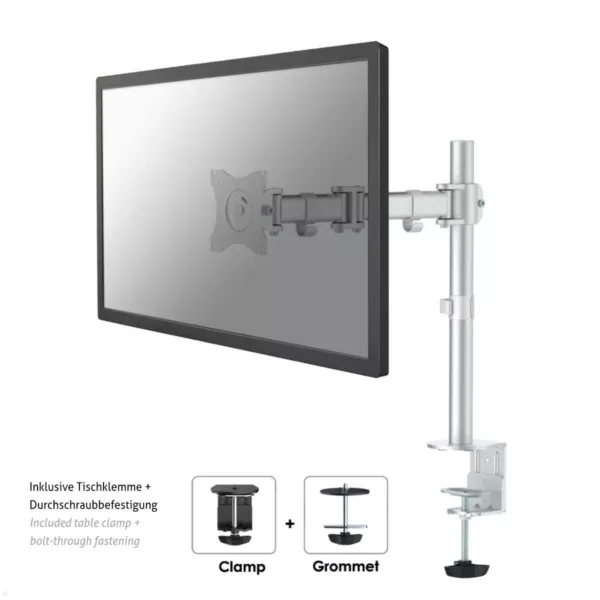 Neomounts Select NM-D135 Monitor Tischhalterung schwenkbar 10-30Zoll, silber