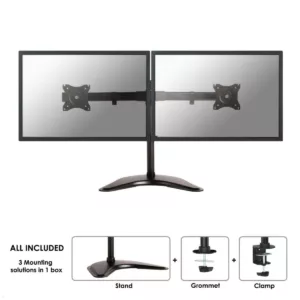 Neomounts Select NM-D335D Monitorst?nder f?r 2 Monitore bis 27Zoll, schwarz