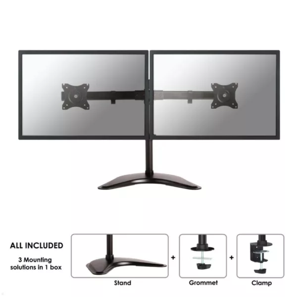 Neomounts Select NM-D335D Monitorst?nder f?r 2 Monitore bis 27Zoll, schwarz