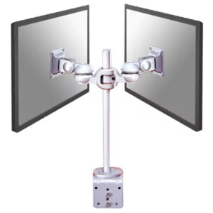 Neomounts FPMA-D910D Doppelmonitorhalterung mit Tischklemme, silber