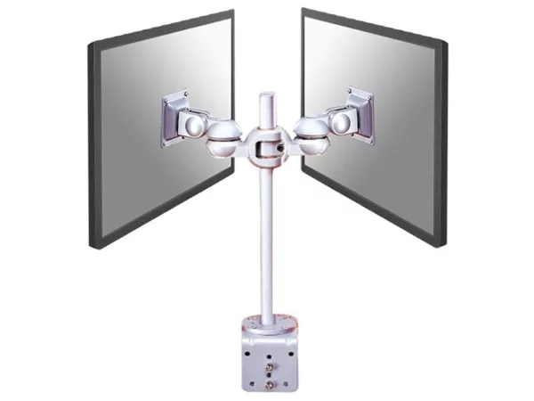 Neomounts FPMA-D910D Doppelmonitorhalterung mit Tischklemme, silber