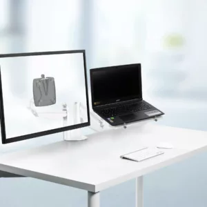 Novus Clu Duo Monitorhalter und Laptophalter, wei? (990+4511+000)